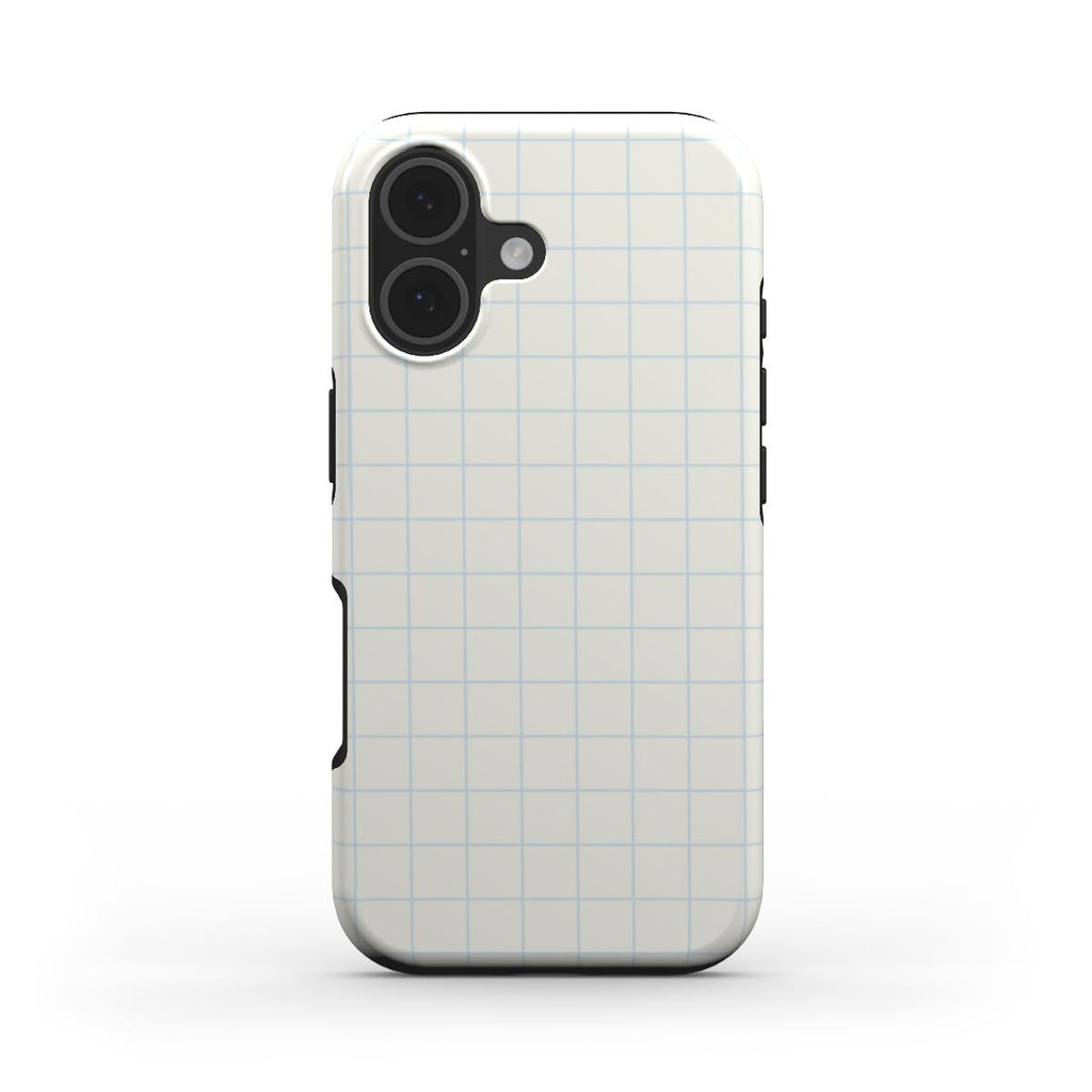 Cloud Dancer Checkboard White - MagSafe Tough Case