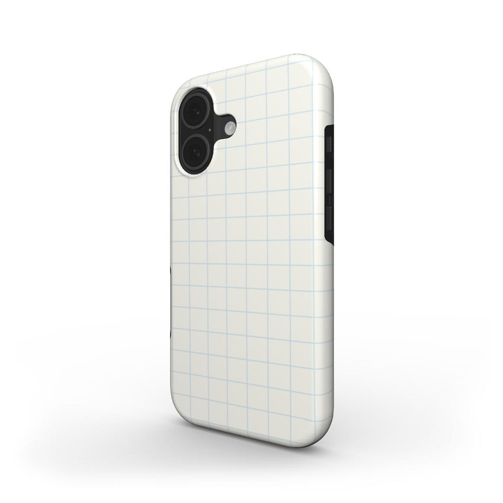 Cloud Dancer Checkboard White - MagSafe Tough Case