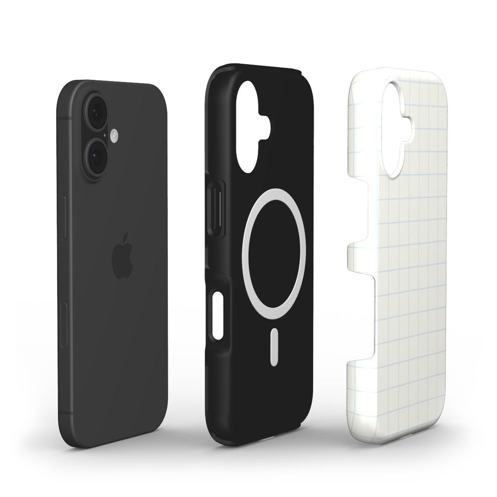 Cloud Dancer Checkboard White - MagSafe Tough Case