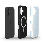 Cloud Dancer Scandi Stripes Blue - MagSafe Tough Case