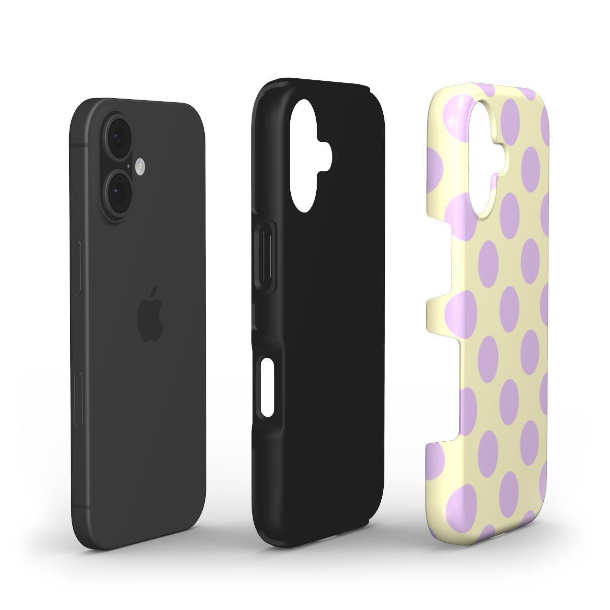 Jumbo Dots Lilac & Yellow - Tough Case