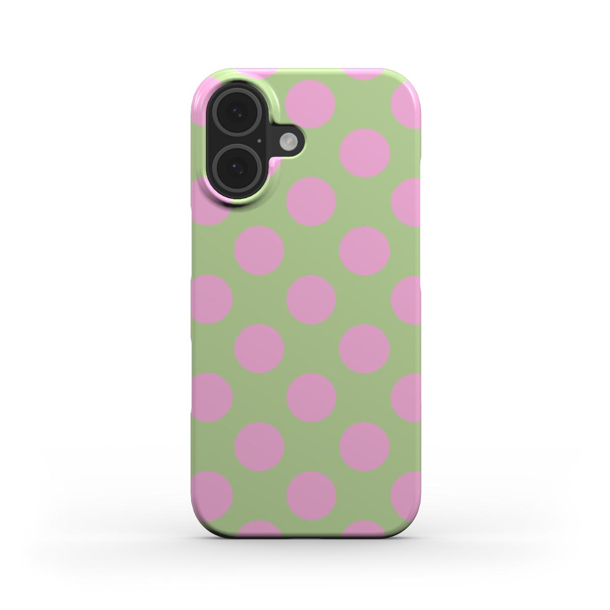 Jumbo Dots Pink & Green - Slim Case