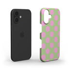 Jumbo Dots Pink & Green - Slim Case