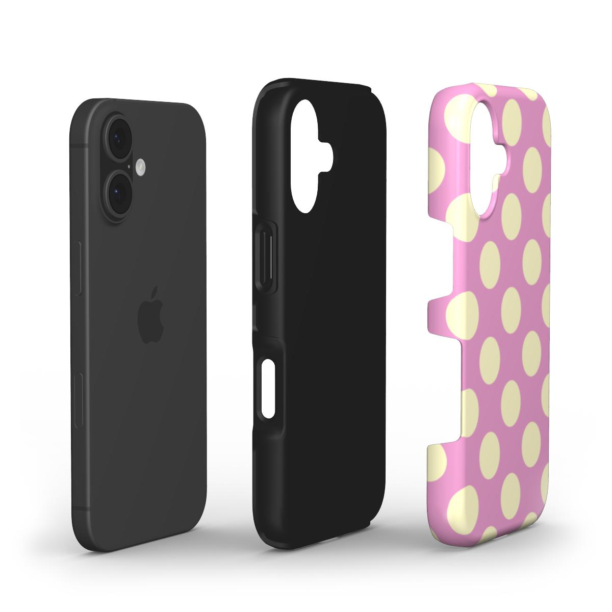 Jumbo Dots Yellow & Pink - Tough Case