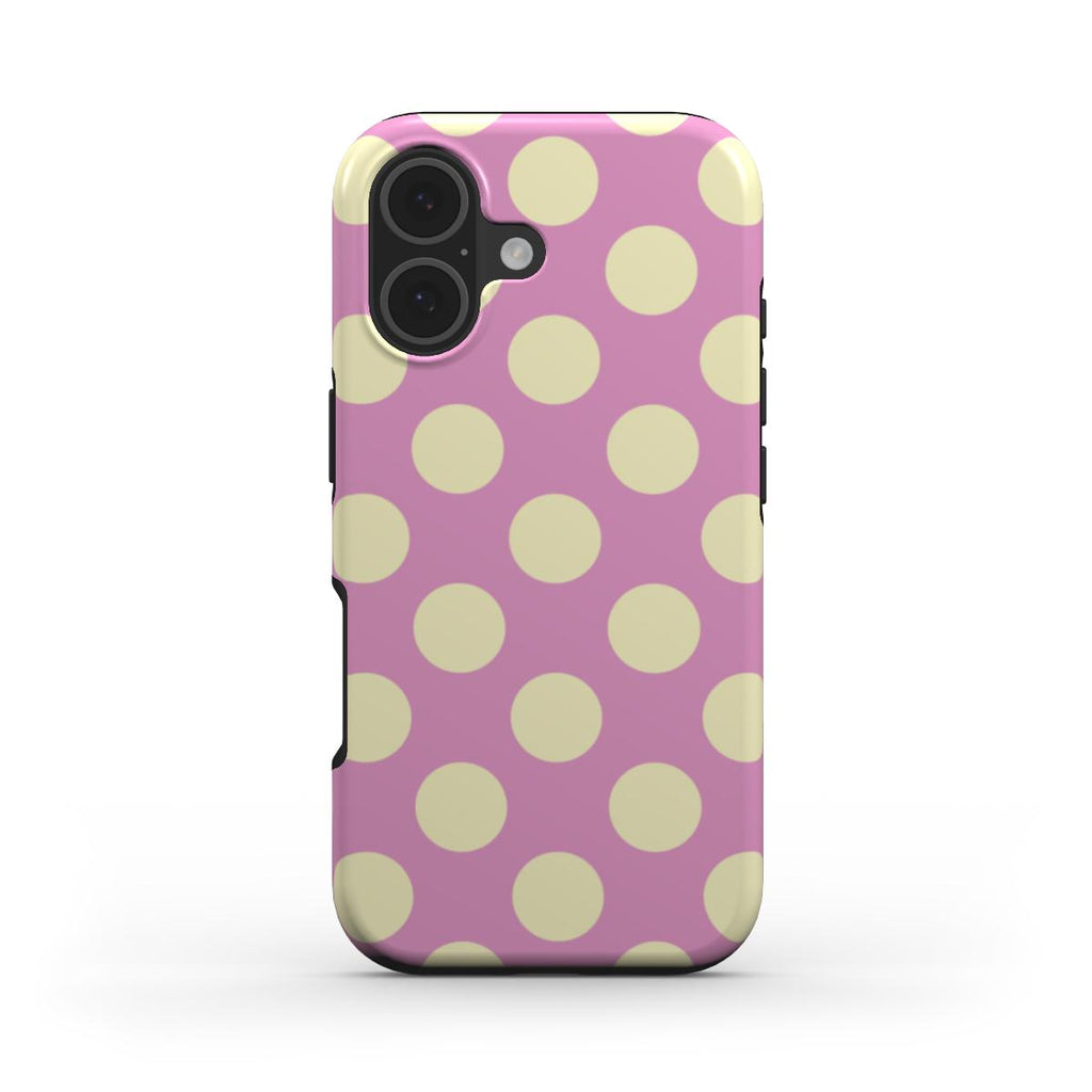 Jumbo Dots Yellow & Pink - MagSafe Tough Case