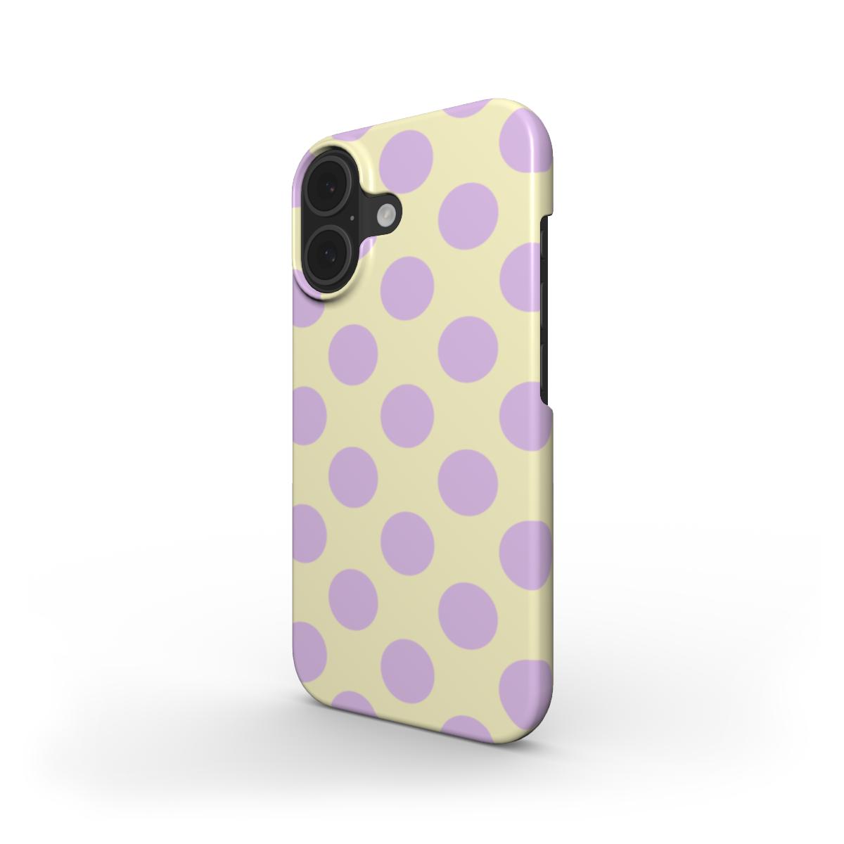 Jumbo Dots Lilac & Yellow - Slim Case
