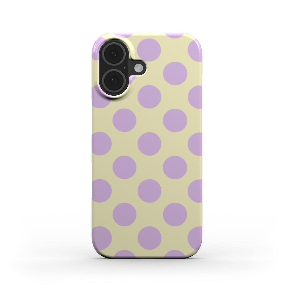 Jumbo Dots Lilac & Yellow - Slim Case