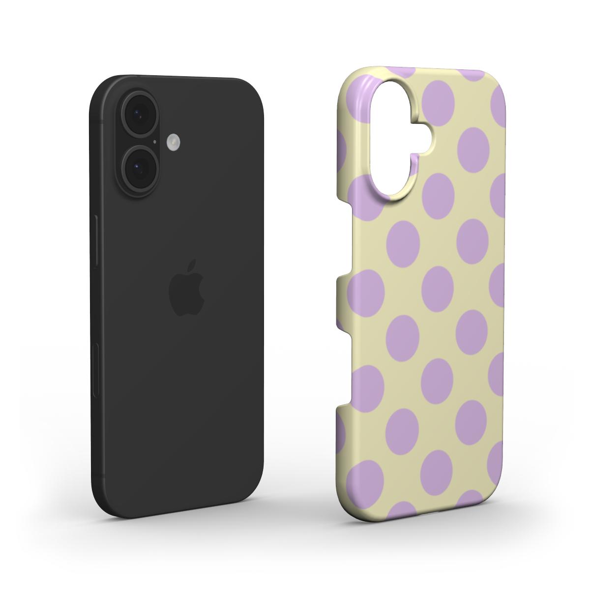 Jumbo Dots Lilac & Yellow - Slim Case