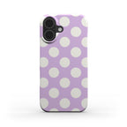 Jumbo Dots Cream & Lilac - Slim Case