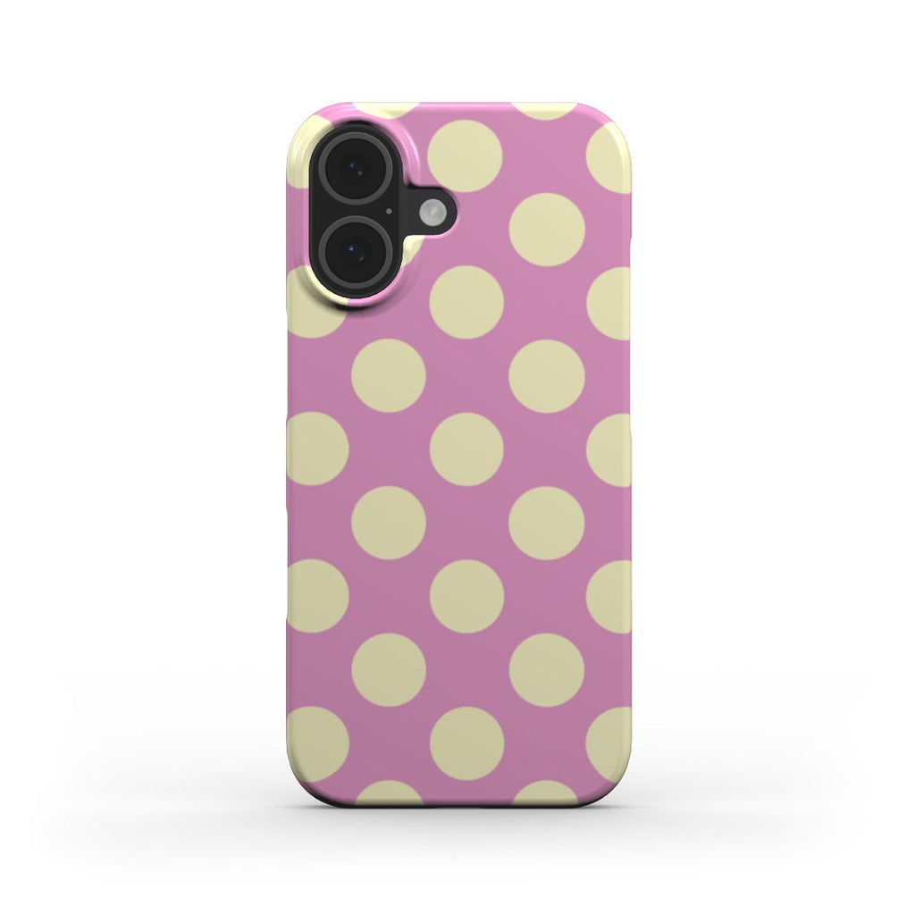 Jumbo Dots Yellow & Pink - Slim Case