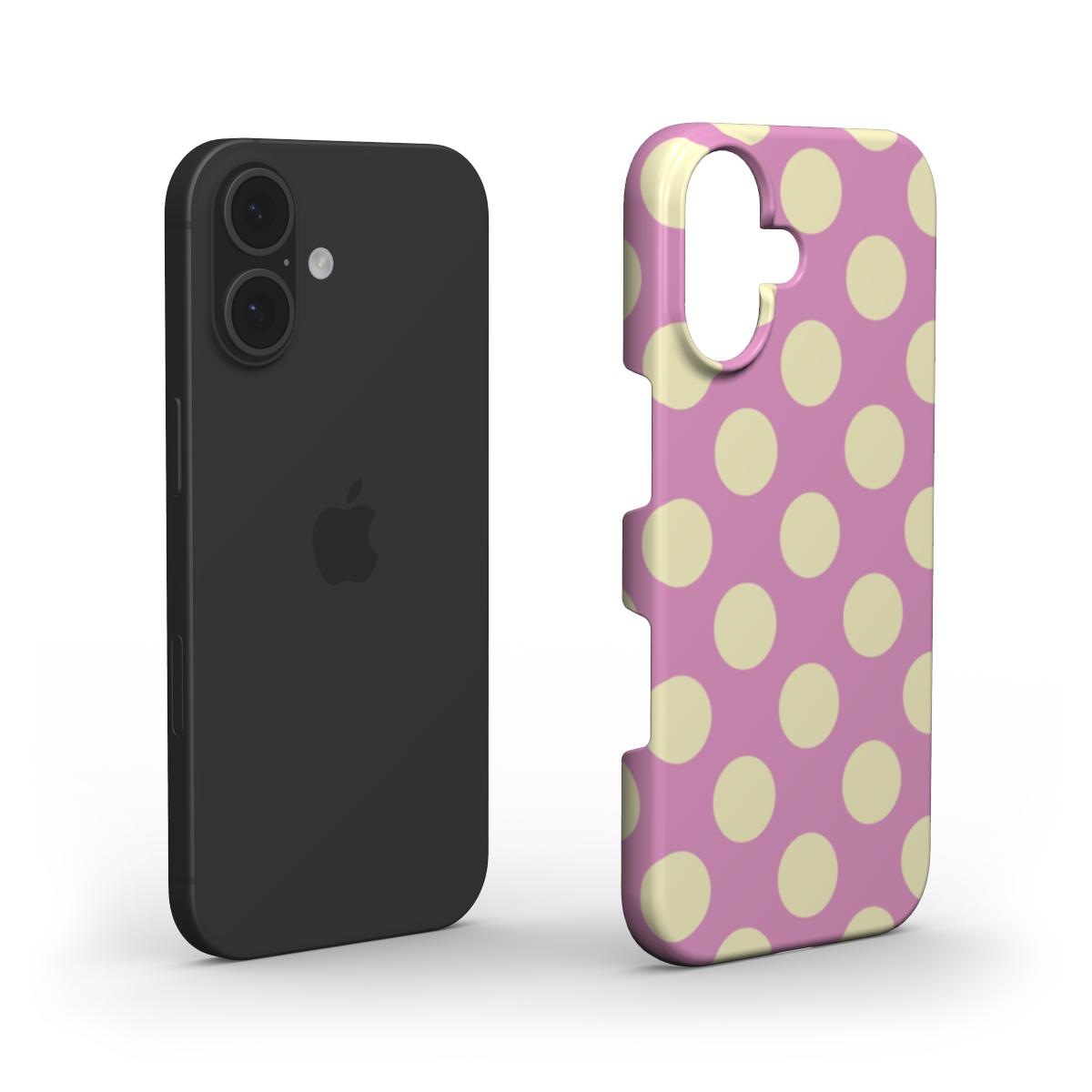 Jumbo Dots Yellow & Pink - Slim Case