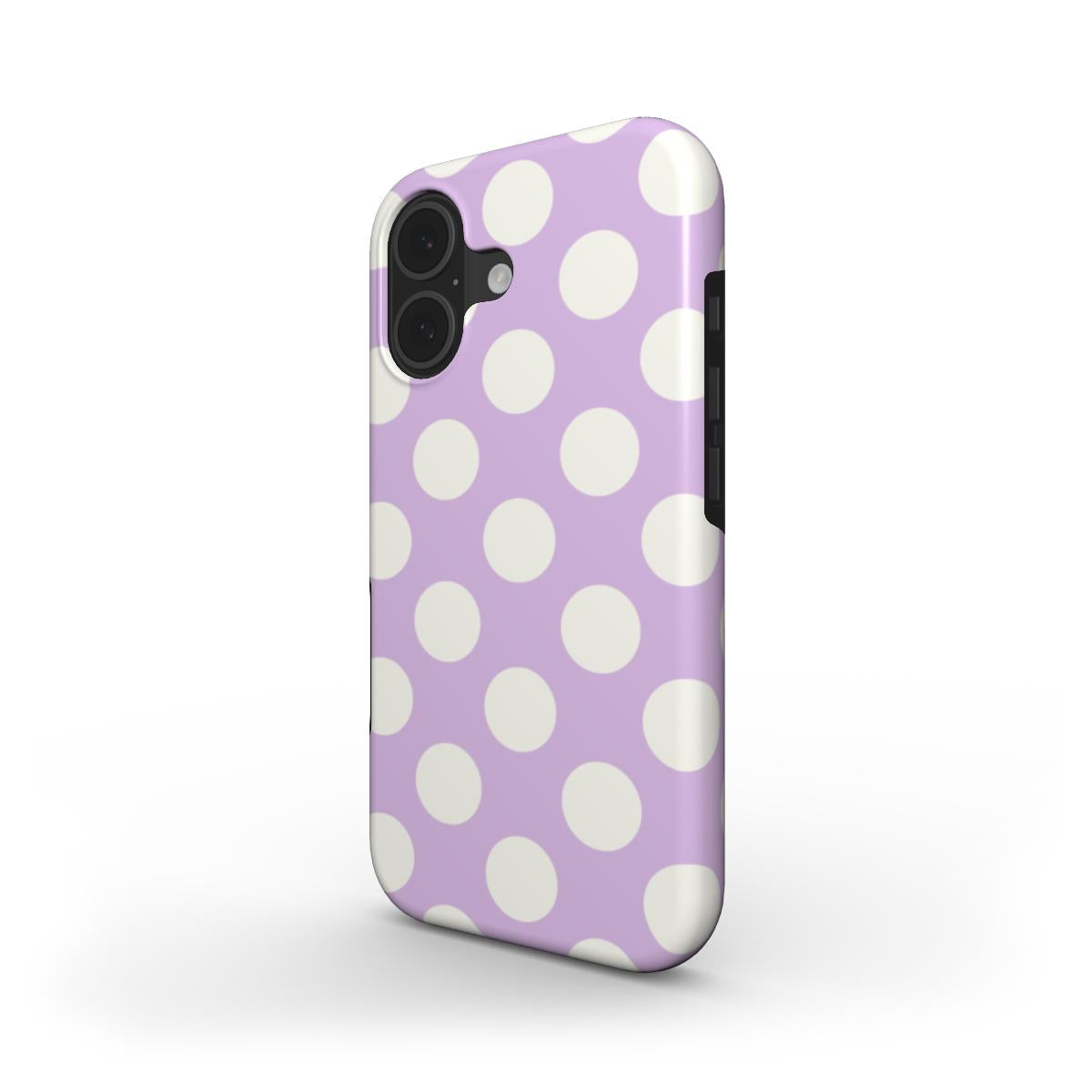 Jumbo Dots Cream & Lilac- Tough Case