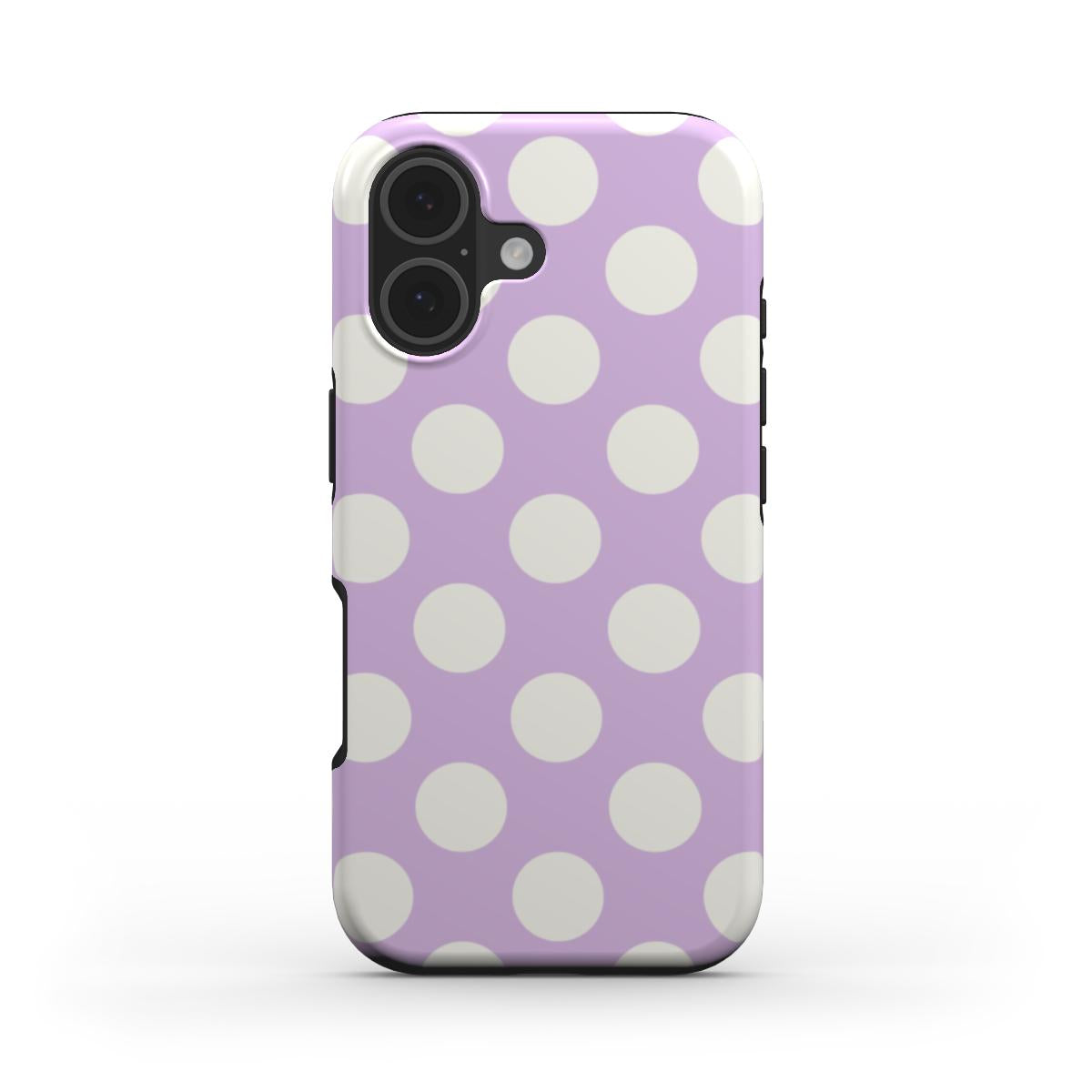 Jumbo Dots Cream & Lilac- Tough Case