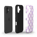 Jumbo Dots Cream & Lilac- Tough Case
