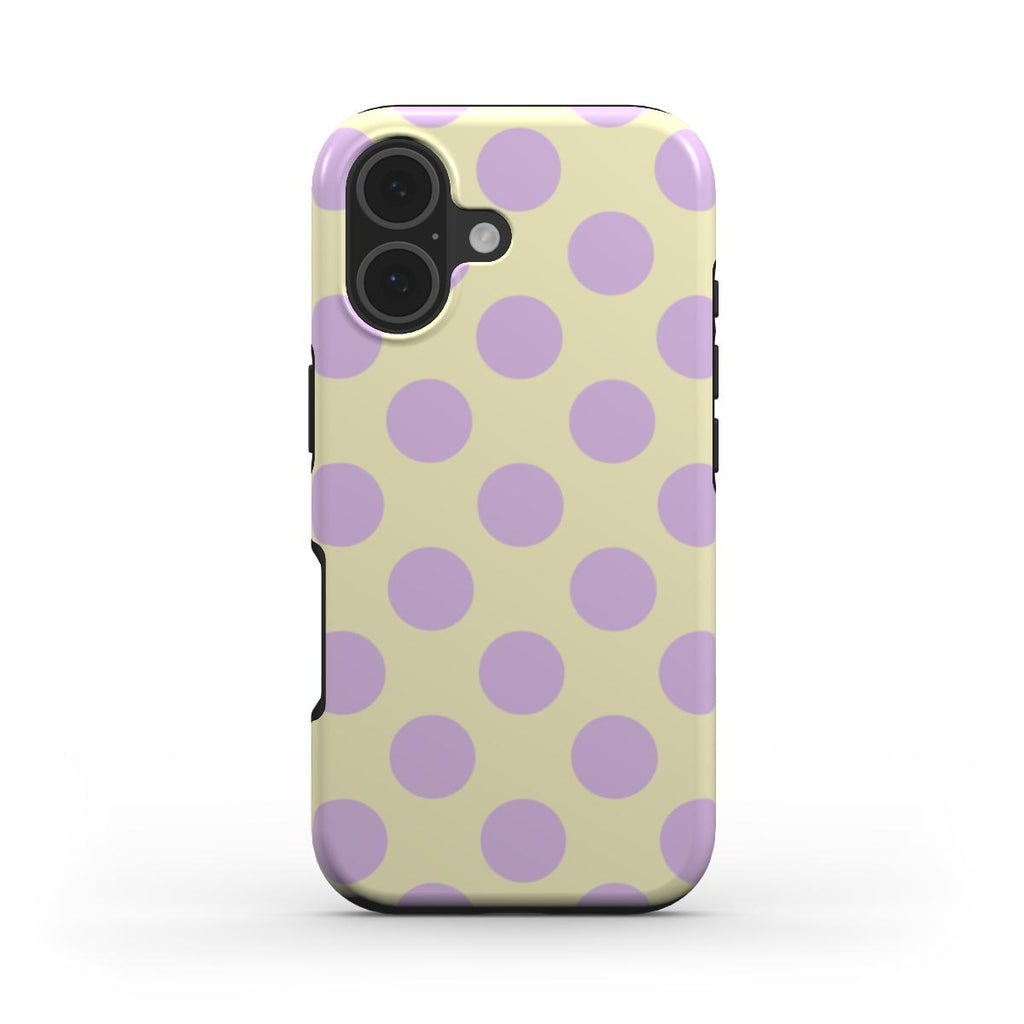 Jumbo Dots Lilac & Yellow - MagSafe Tough Case