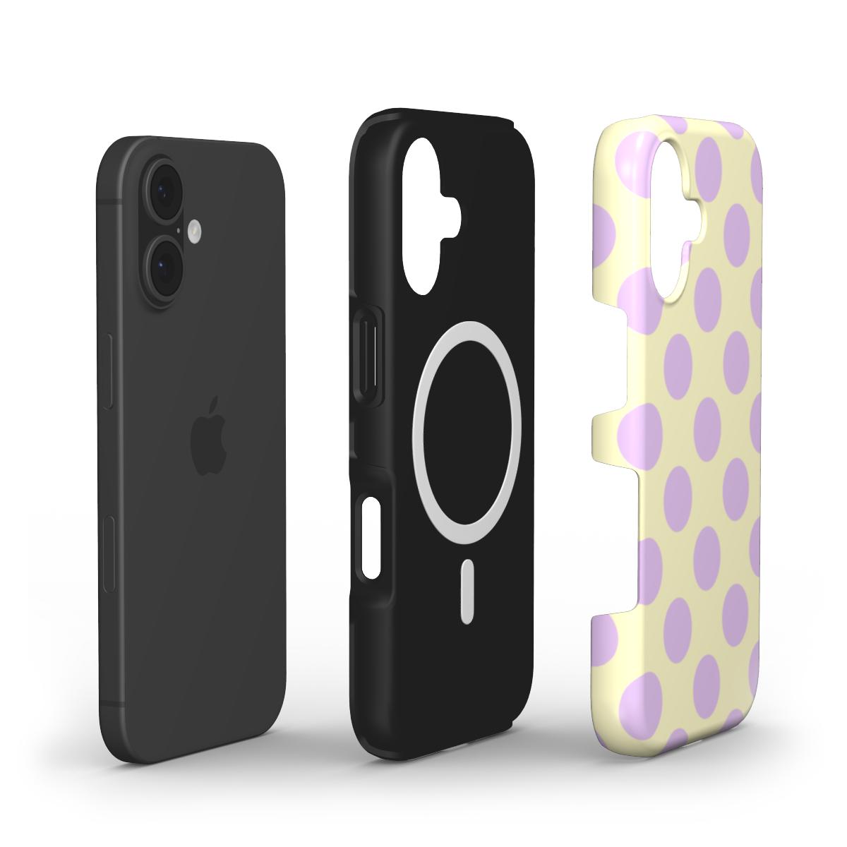 Jumbo Dots Lilac & Yellow - MagSafe Tough Case