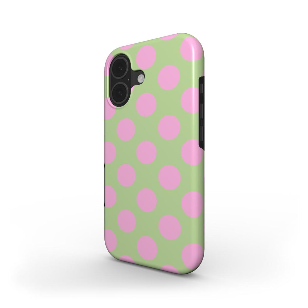 Jumbo Dots Pink & Green - MagSafe Tough Case