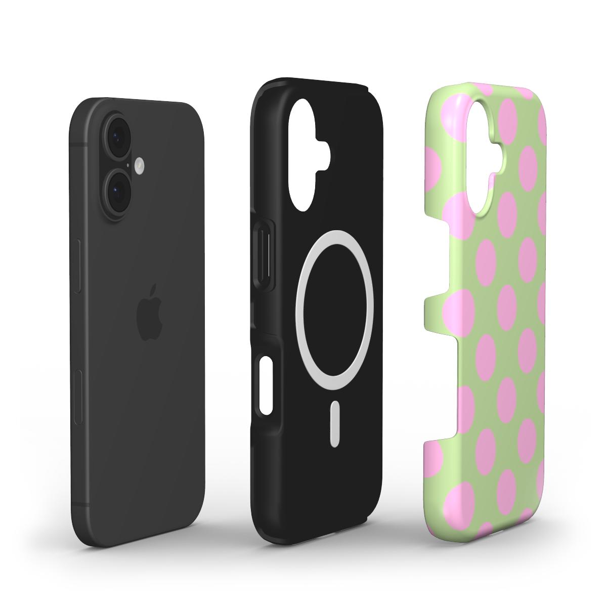 Jumbo Dots Pink & Green - MagSafe Tough Case